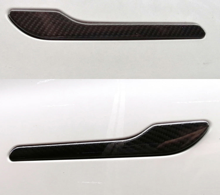 Real Carbon Fiber Door Handle Cover for Model 3/Y