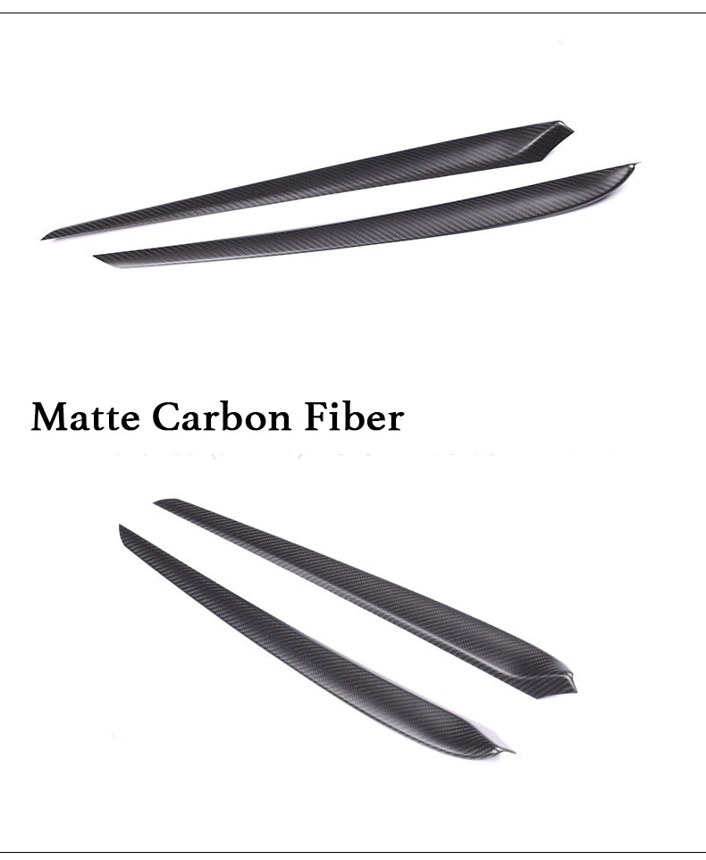 Real Carbon Fiber Dashboard Cover & Front Door Trim Panel Caps for Model 3/Y