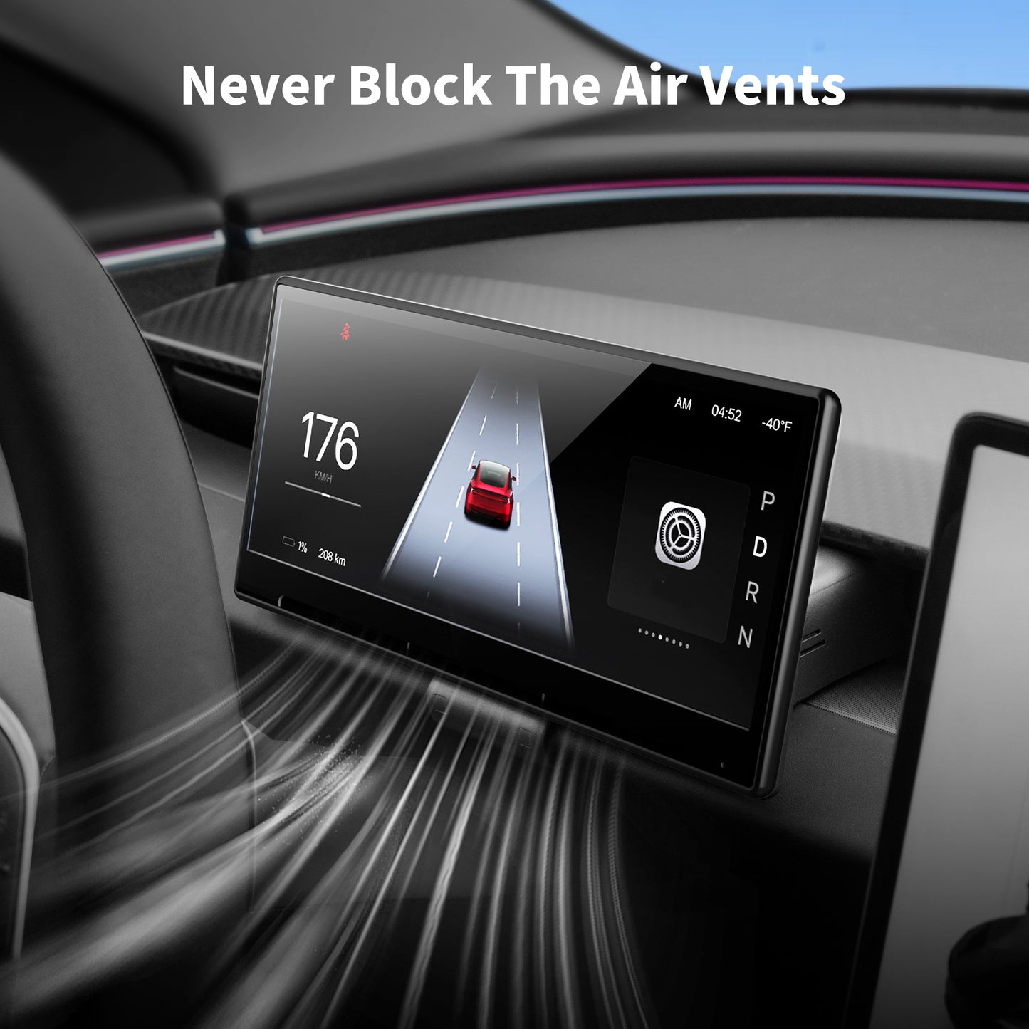 T9 CarPlay/Android Auto Smart Instrument Screen for Tesla Model 3/Y