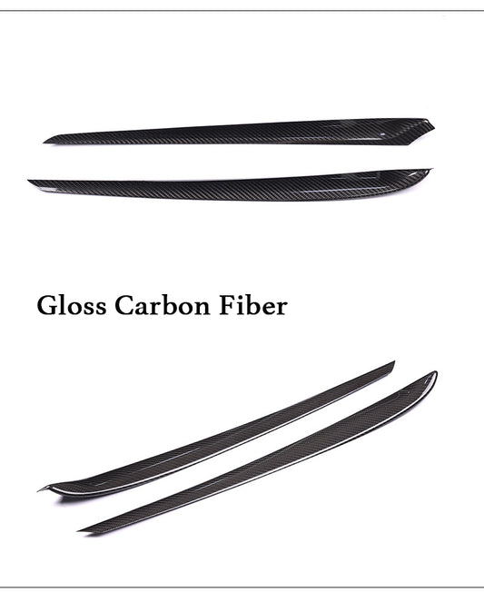 Real Carbon Fiber Dashboard Cover & Front Door Trim Panel Caps for Model 3/Y