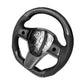 Perforated Leather, Glossy Carbon Fiber Steering Wheel Model 3/Y